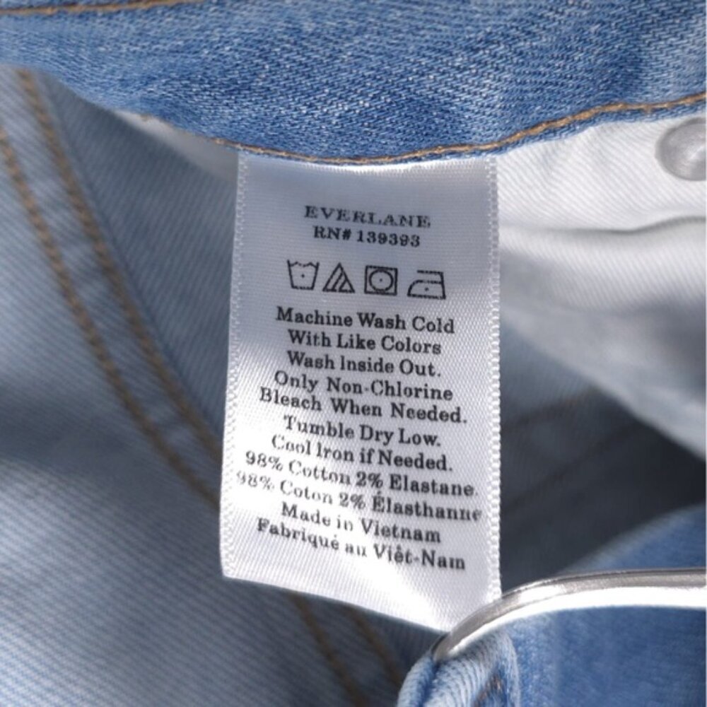 EVERLANE High Rise Straight Leg Jeans Size‎ 25 Regular - Picture 9 of 9